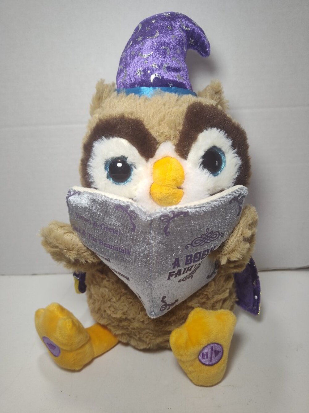Cuddle Barn Octavius Storytelling Owl Animated Plush 5 Fairy Tales Tested